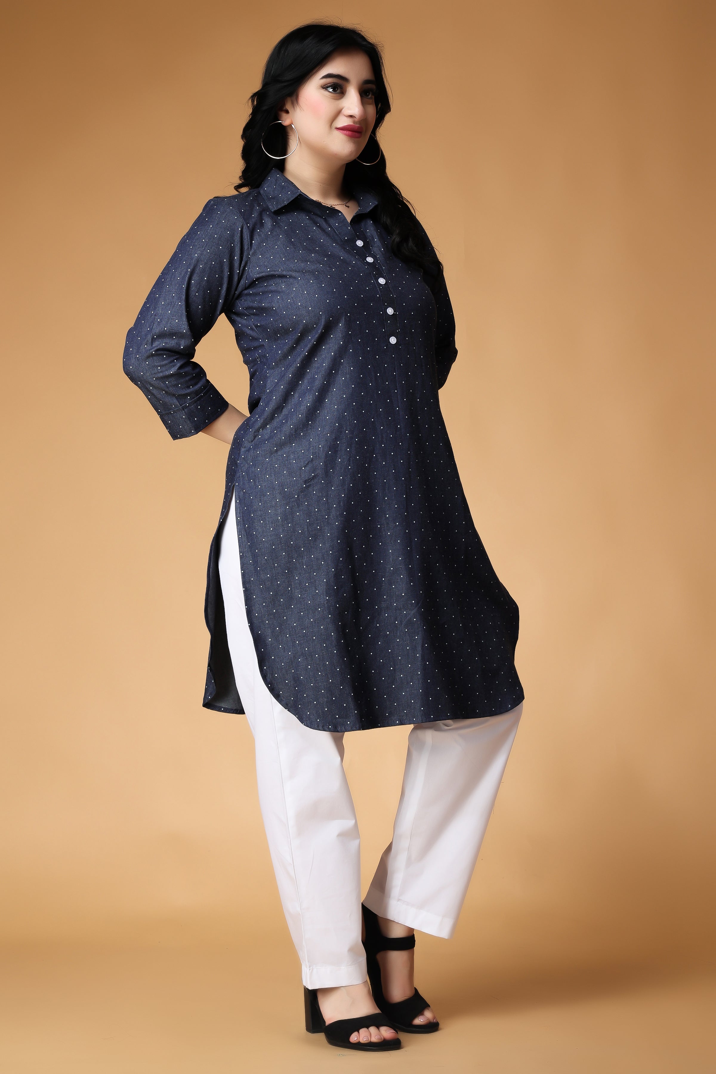 Buy FILOSE JEANS Mens Wear Pure Cotton Black Color Short Kurta Online at  Best Prices in India - JioMart.